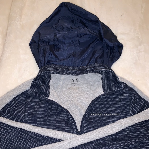 Armani Exchange Quarter Zip Sweatshirt - Picture 4 of 6